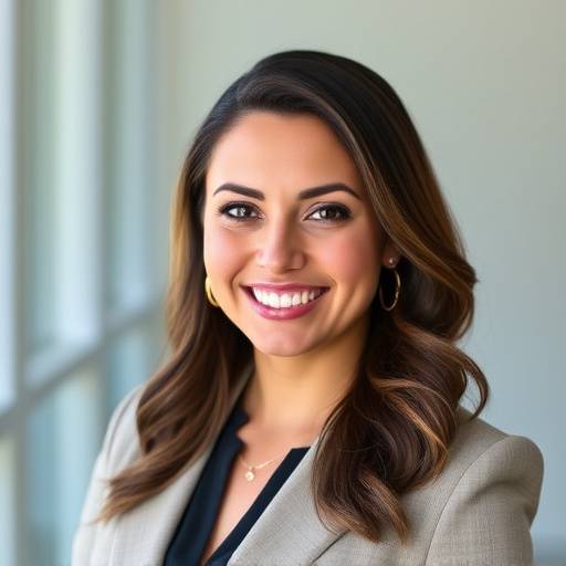 Professional headshot of Isabella Rodriguez, CEO of Apex Vision Studios